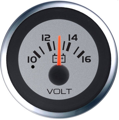 Voltmeter, "Argent", 10-16 V DC, TELEFLEX